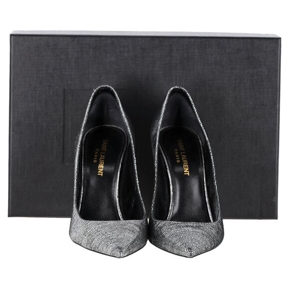 Pre Loved saint laurent Women metallic | silver Pumps - Picture 1 of 8